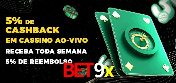 Promoções do cassino ao Vivo bet9x